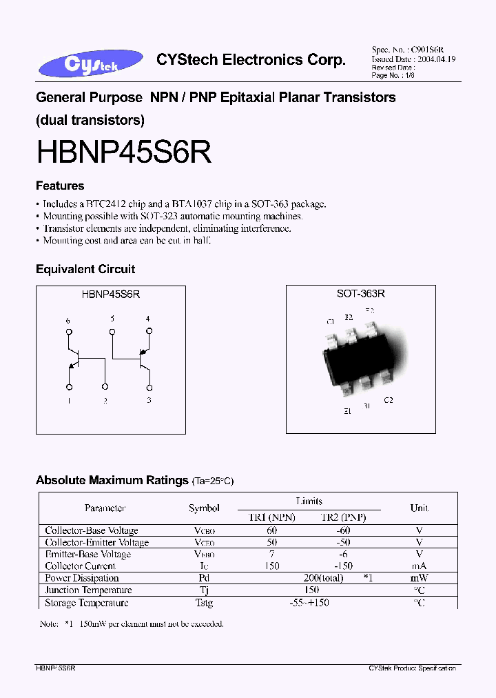 HBNP45S6R_4596796.PDF Datasheet