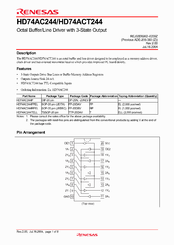 HD74AC244FPEL_4300686.PDF Datasheet