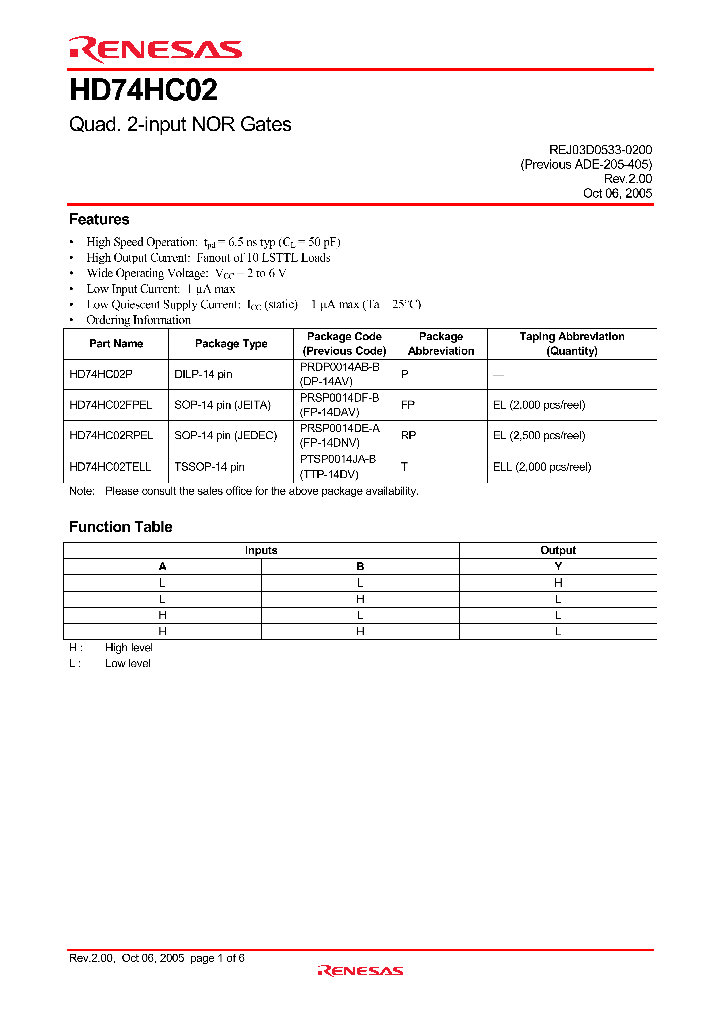 HD74HC02FPEL_4297881.PDF Datasheet