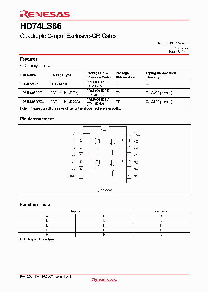 HD74LS86_4271014.PDF Datasheet