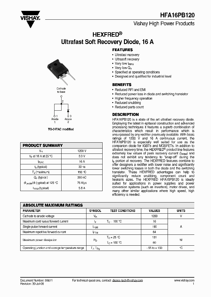 HFA16PB120_4871809.PDF Datasheet