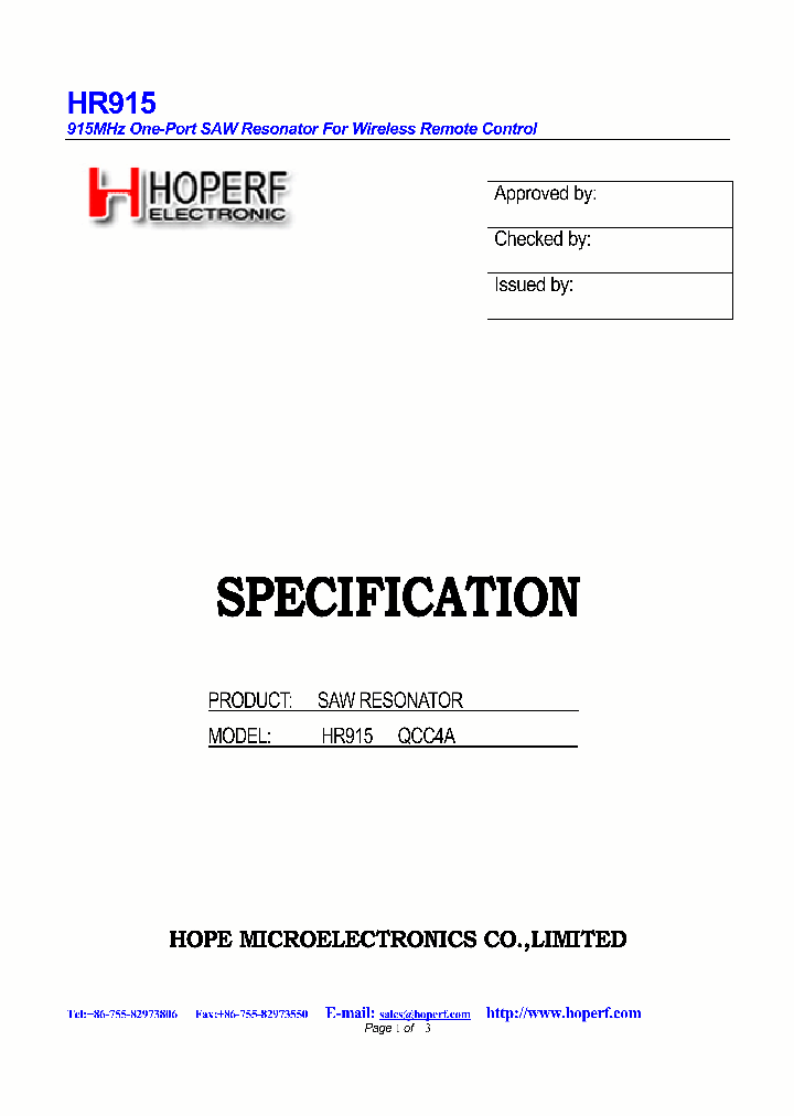HR915_4866585.PDF Datasheet