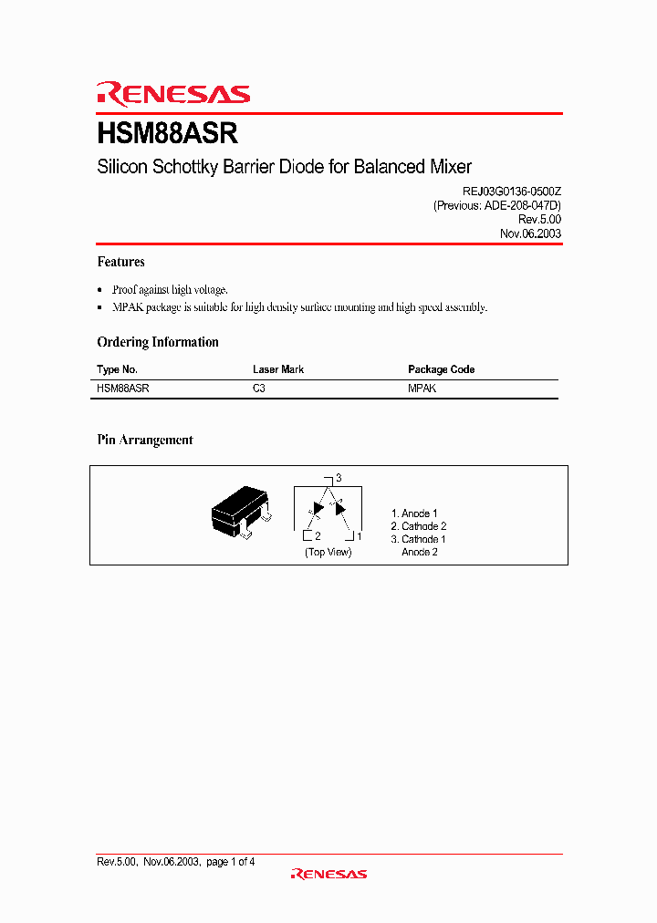 HSM88ASR_4307910.PDF Datasheet