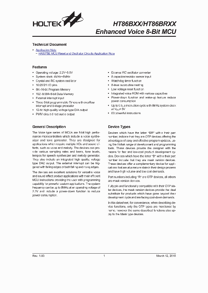 HT86B0310_4651232.PDF Datasheet