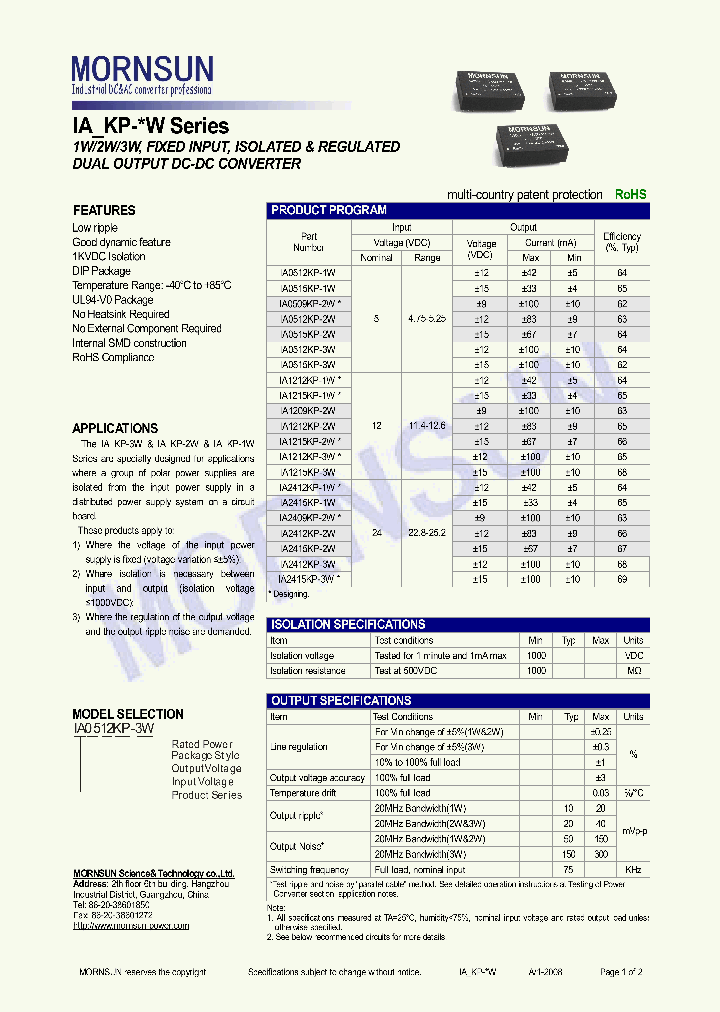 IA0512KP-1W_4455924.PDF Datasheet