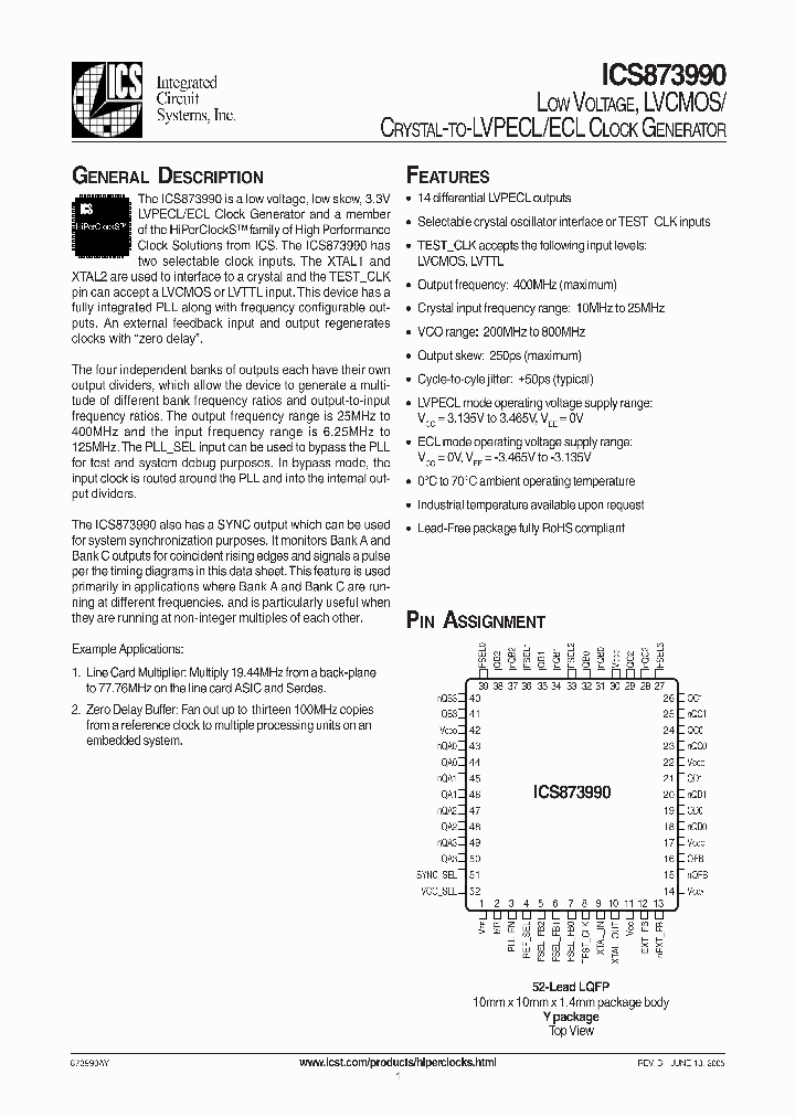 ICS873990_4187962.PDF Datasheet