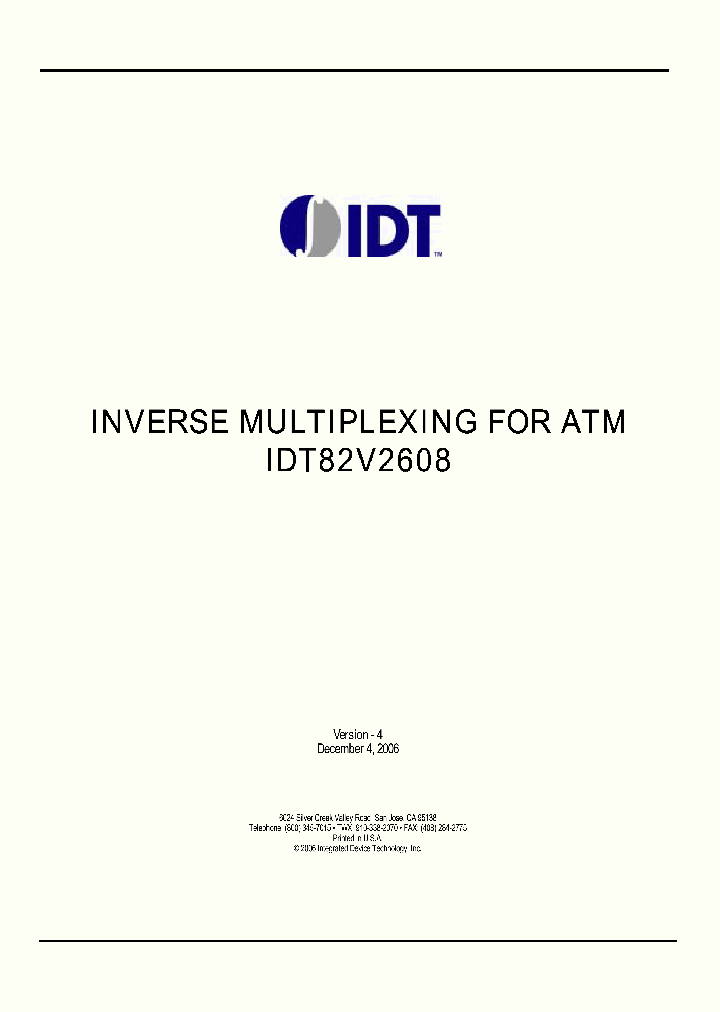 IDT82V2608BB_4598385.PDF Datasheet
