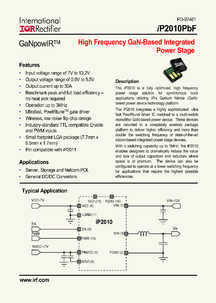 IP2010PBF_4590923.PDF Datasheet