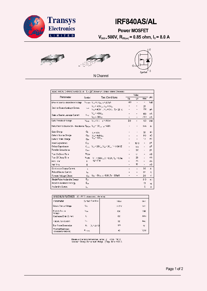 IRF840AL_4180681.PDF Datasheet