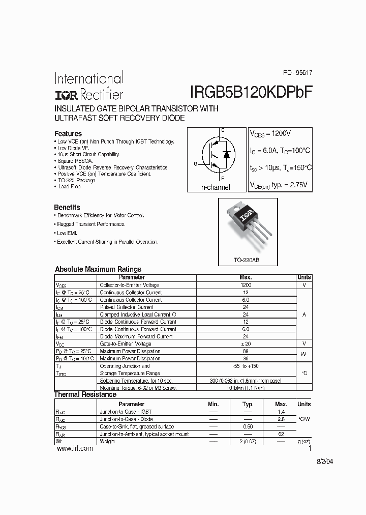 IRGB5B120KDPBF_4237272.PDF Datasheet