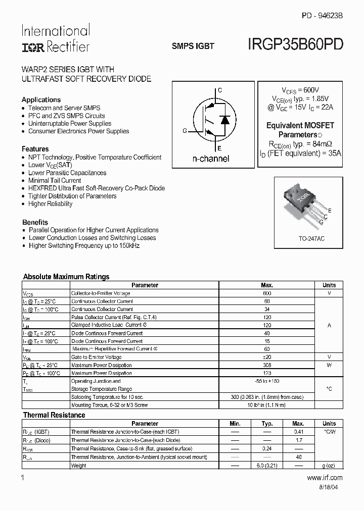 IRGP35B60PD04_4168745.PDF Datasheet