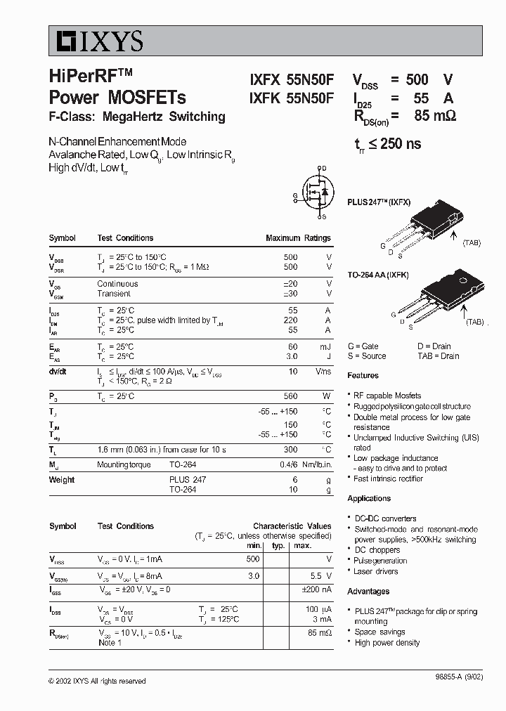 IXFX55N50F_4647558.PDF Datasheet