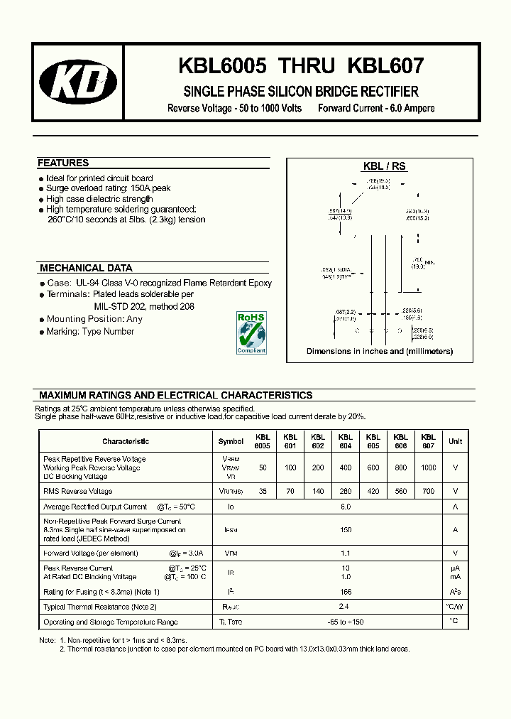 KBL607_4601673.PDF Datasheet