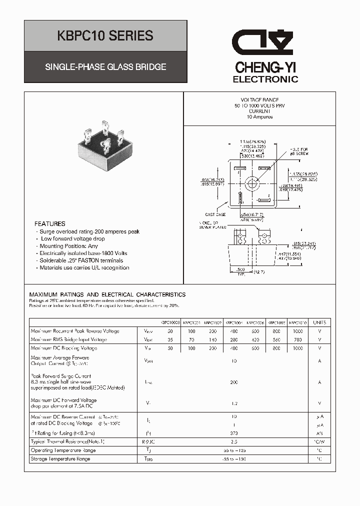 KBPC1010_4721303.PDF Datasheet