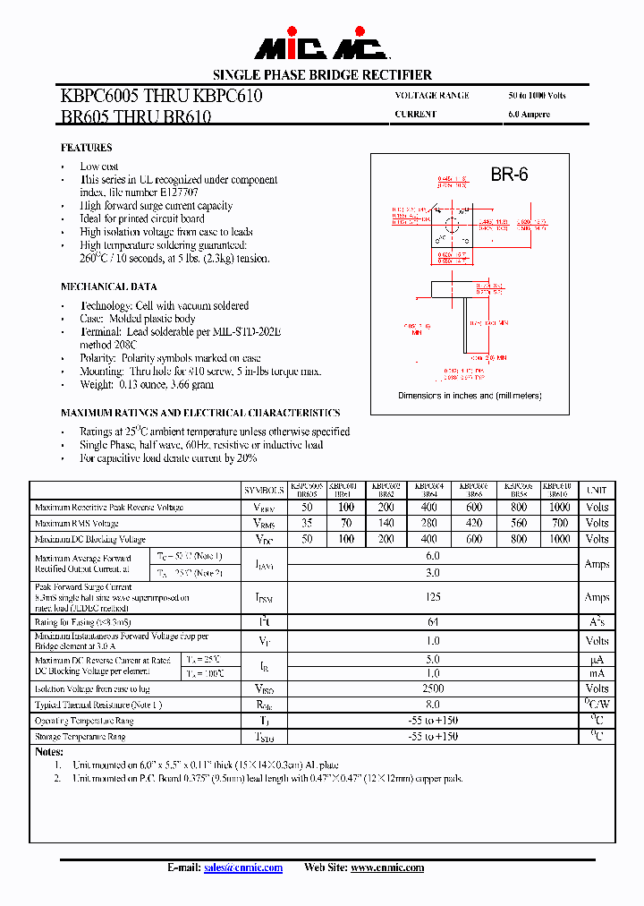 KBPC6005_4626893.PDF Datasheet