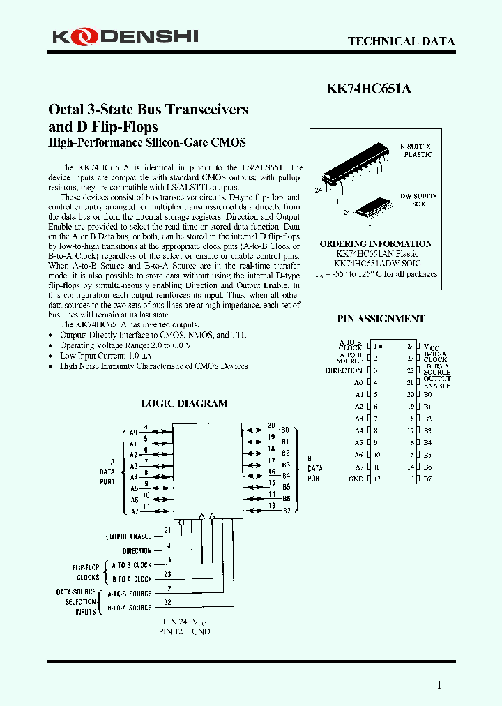 KK74HC651ADW_4177724.PDF Datasheet