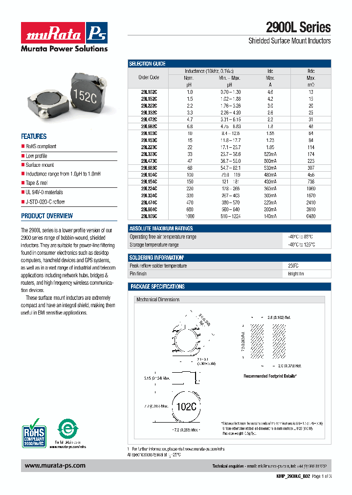 KMP2900L_4535475.PDF Datasheet