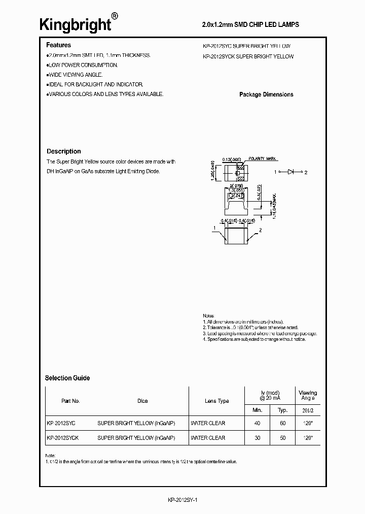 KP-2012SYC_4237246.PDF Datasheet