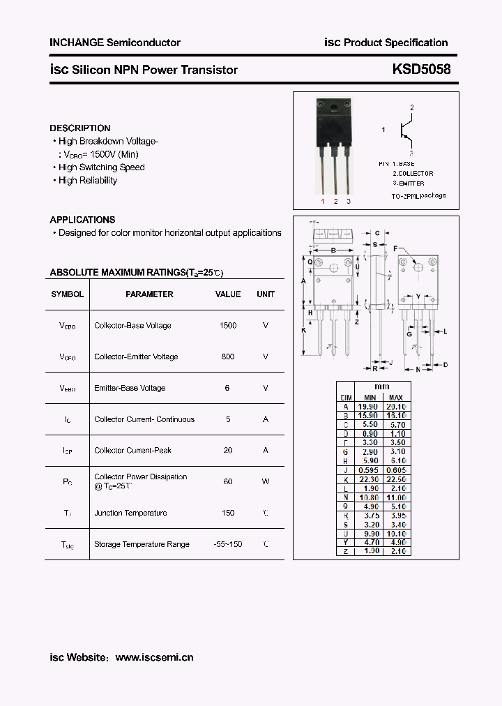 KSD5058_4465307.PDF Datasheet