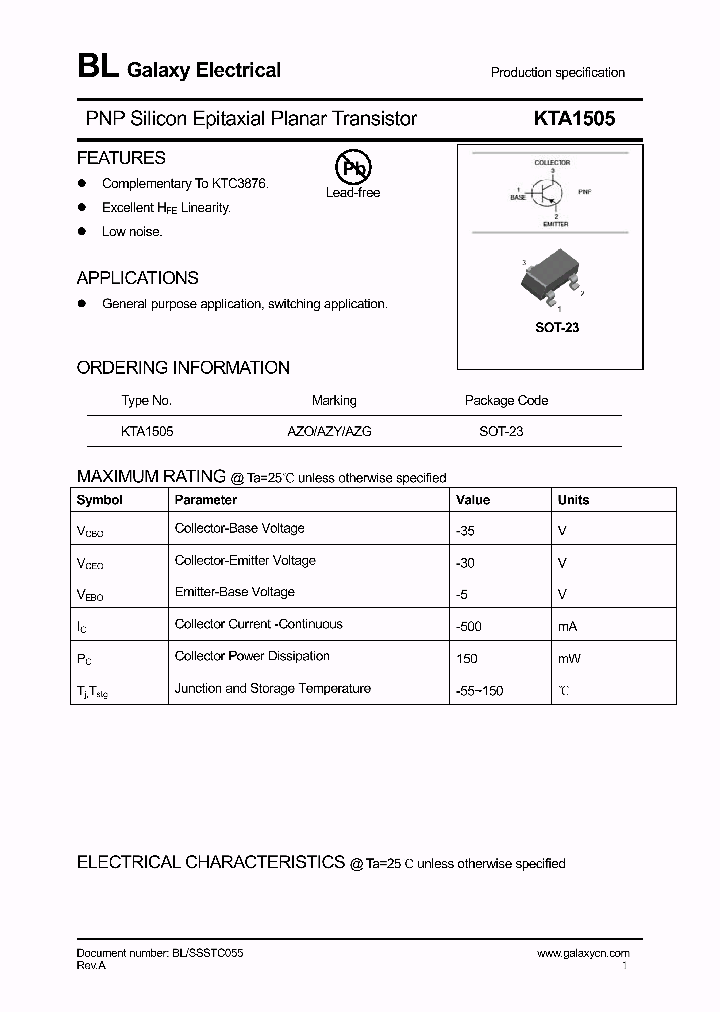 KTA1505_4293952.PDF Datasheet