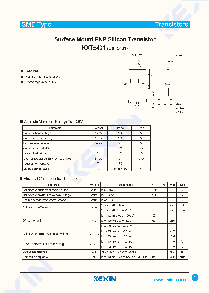 KXT5401_4372922.PDF Datasheet