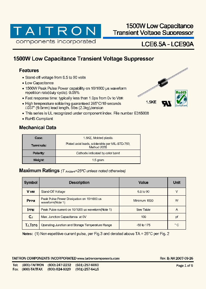 LCE90A_4200857.PDF Datasheet