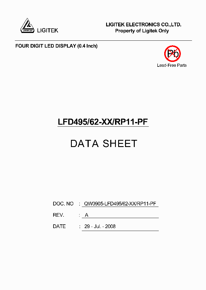 LFD495-62-XX-RP11-PF_4557285.PDF Datasheet