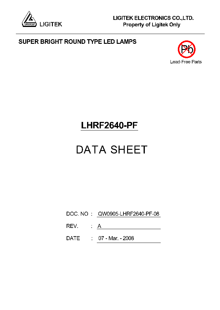 LHRF2640-PF_4563016.PDF Datasheet