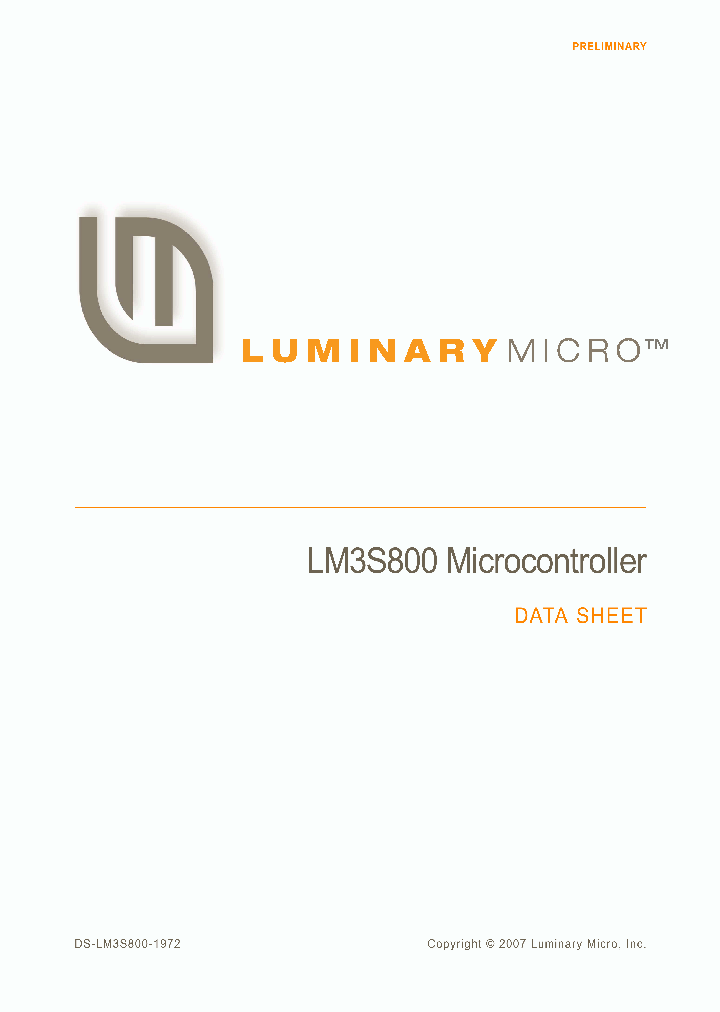 LM3S800_4533620.PDF Datasheet