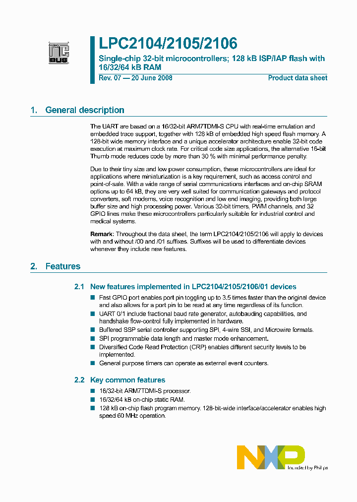 LPC2104BBD48_4556080.PDF Datasheet