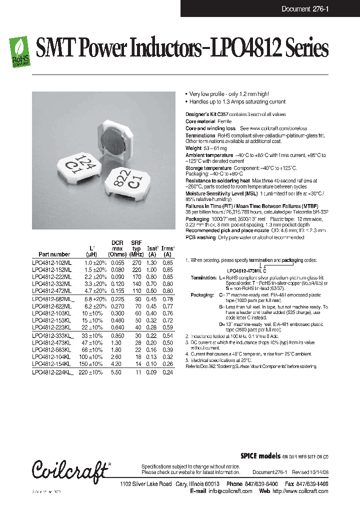 LPO4812-822ML_4545621.PDF Datasheet