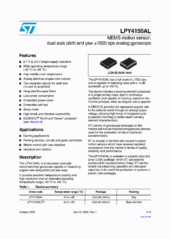 LPY4150AL_4729906.PDF Datasheet