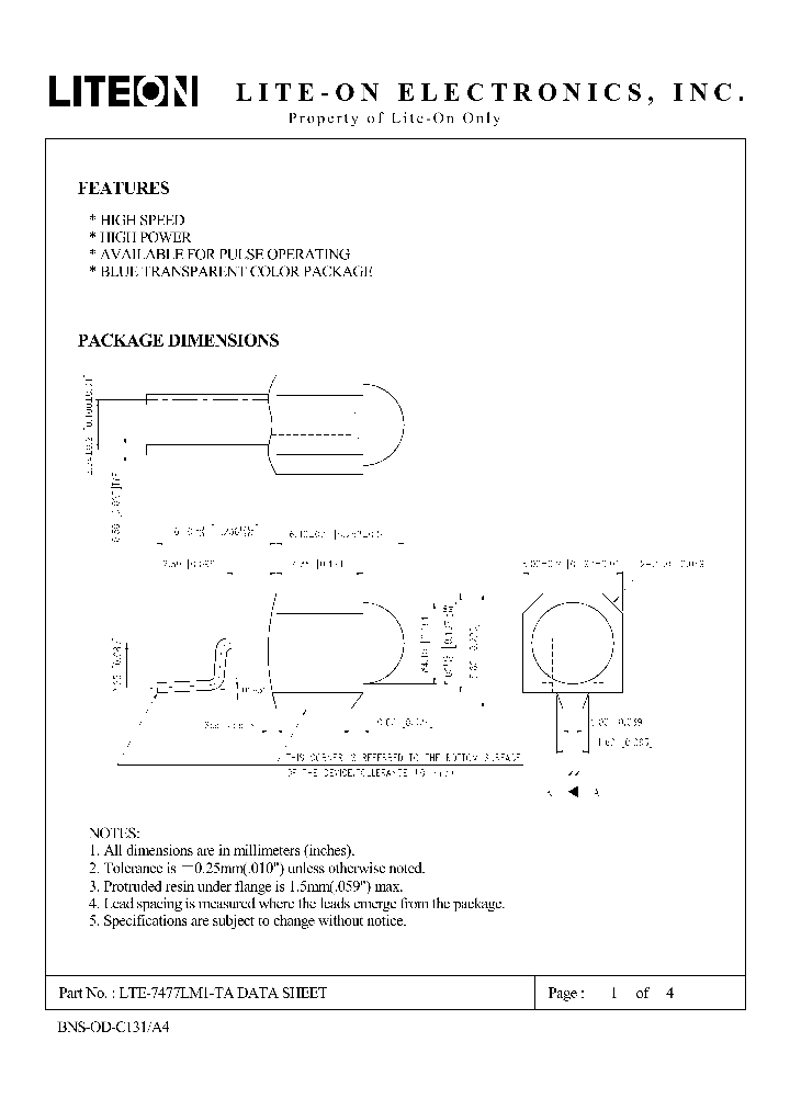 LTE-7477LM1-TA_4613363.PDF Datasheet