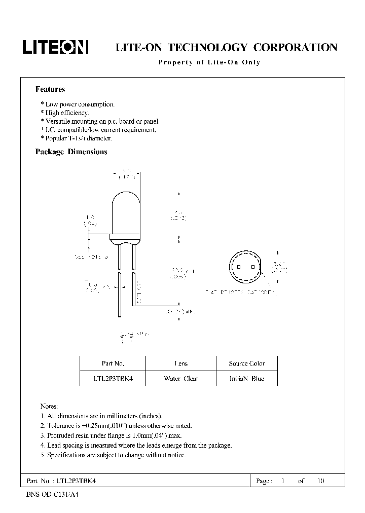 LTL2P3TBK4_4570817.PDF Datasheet