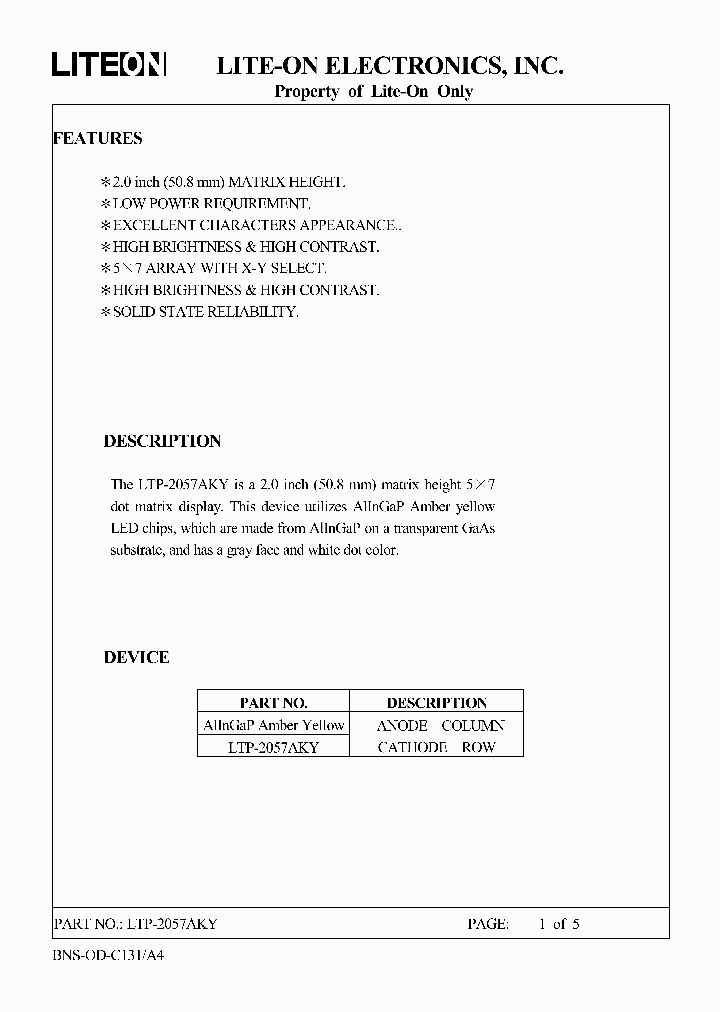 LTP-2057AKY_4651937.PDF Datasheet