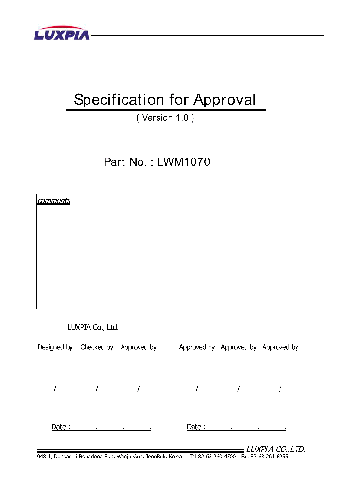 LWM1070_4340018.PDF Datasheet