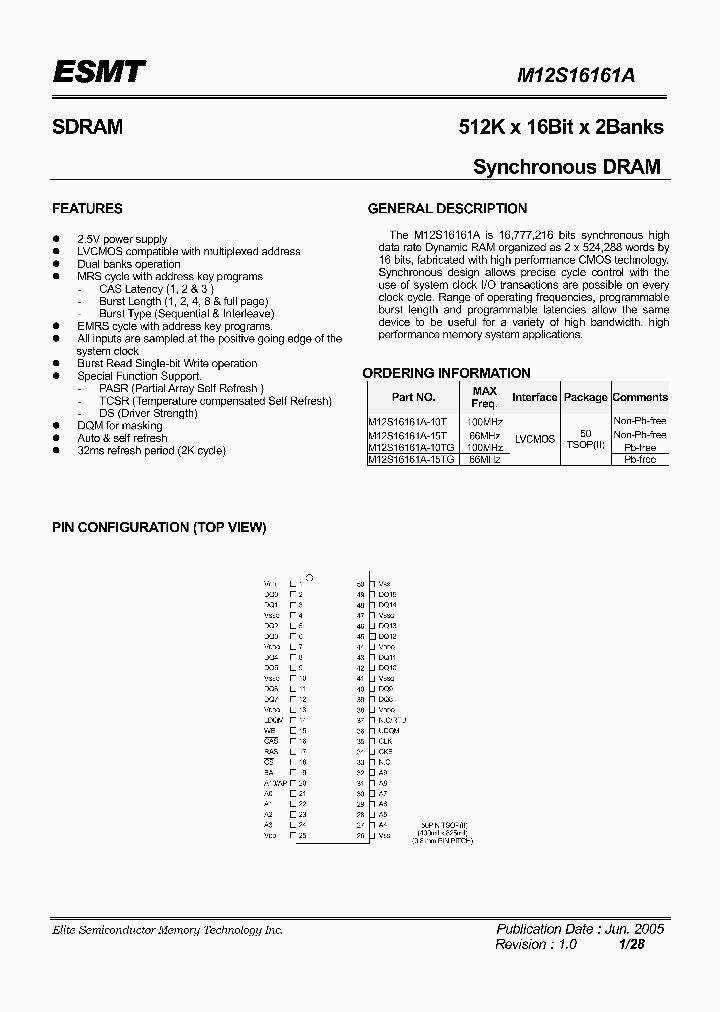 M12S16161A-15T_4770490.PDF Datasheet