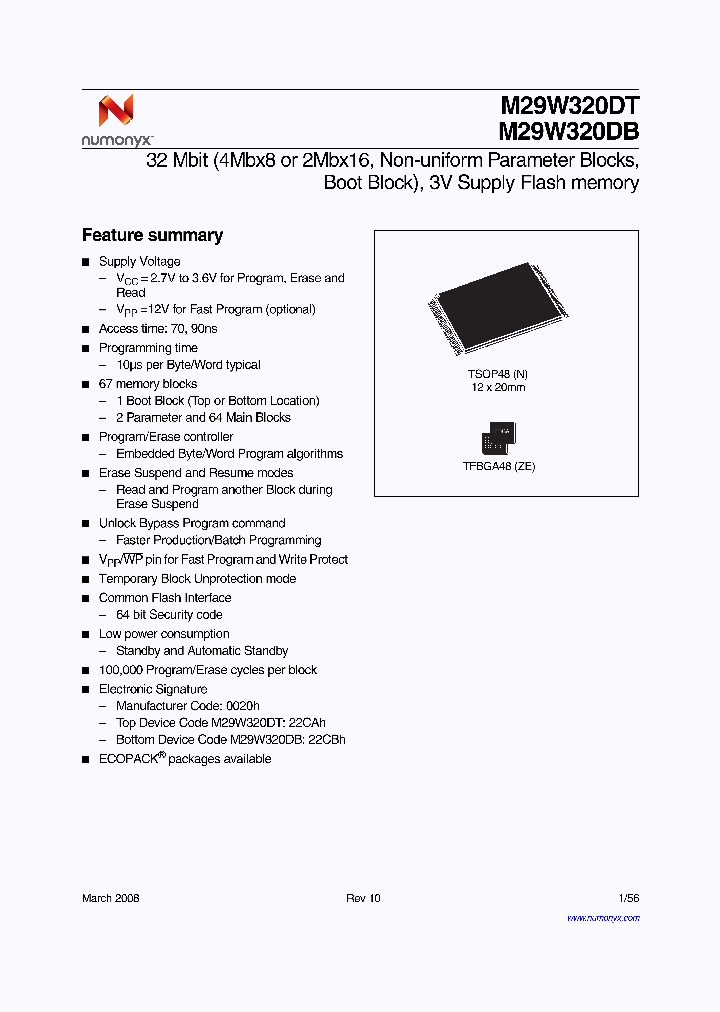 M29W320DB_4181445.PDF Datasheet