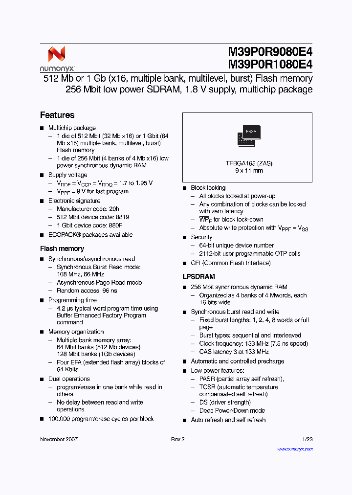 M39P0R1080E4ZASE_4671624.PDF Datasheet