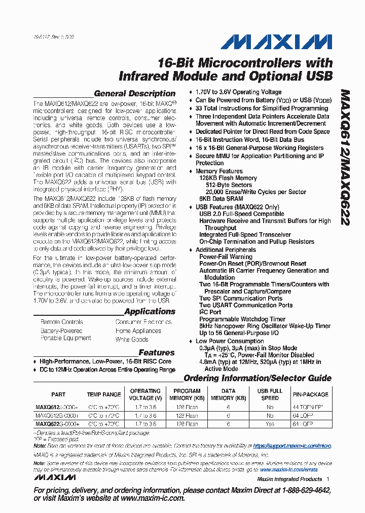 MAXQ6121_4559812.PDF Datasheet