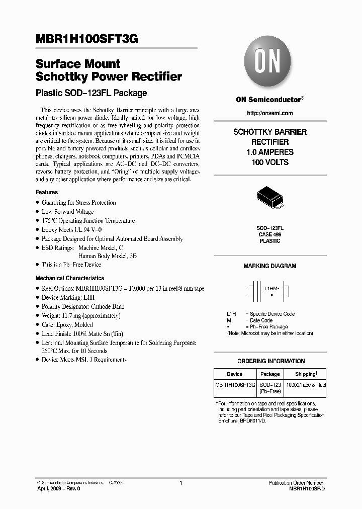 MBR1H100SFT3G_4540064.PDF Datasheet