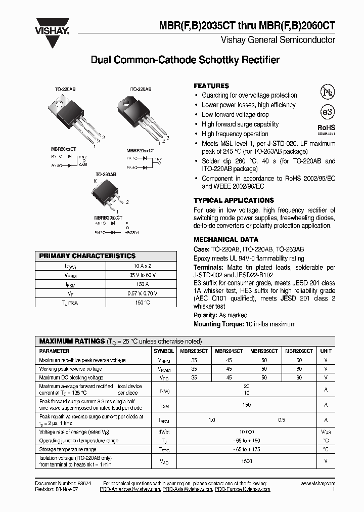 MBR2050CT_4264621.PDF Datasheet