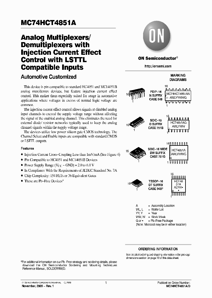 MC74HCT4851A_4657984.PDF Datasheet