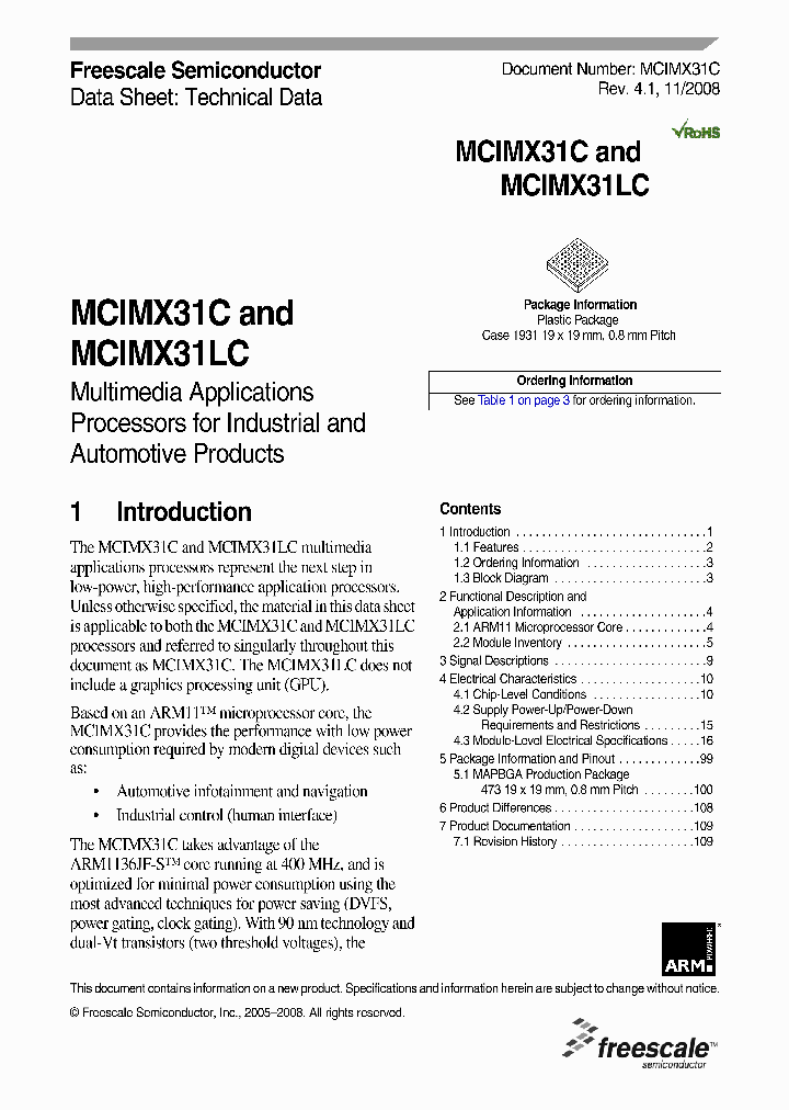 MCIMX31CVMN4C_4314868.PDF Datasheet