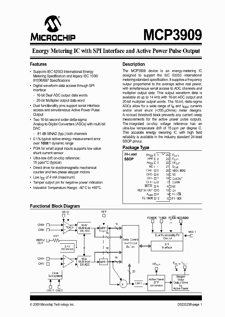 MCP3909T-ISS_4645941.PDF Datasheet