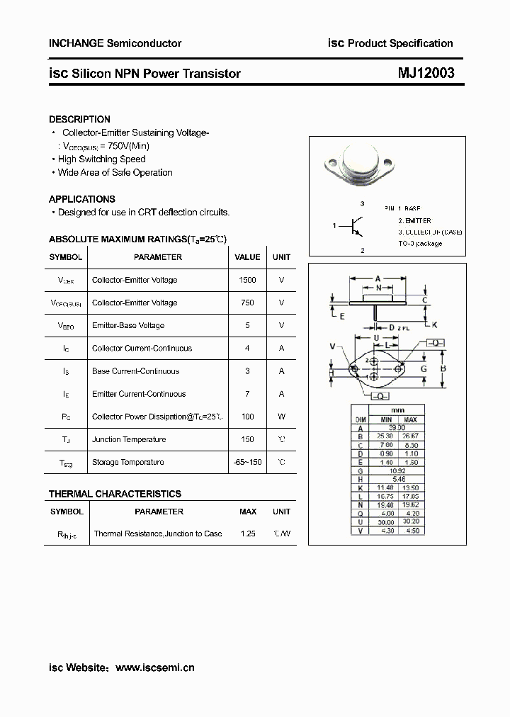 MJ12003_4301470.PDF Datasheet