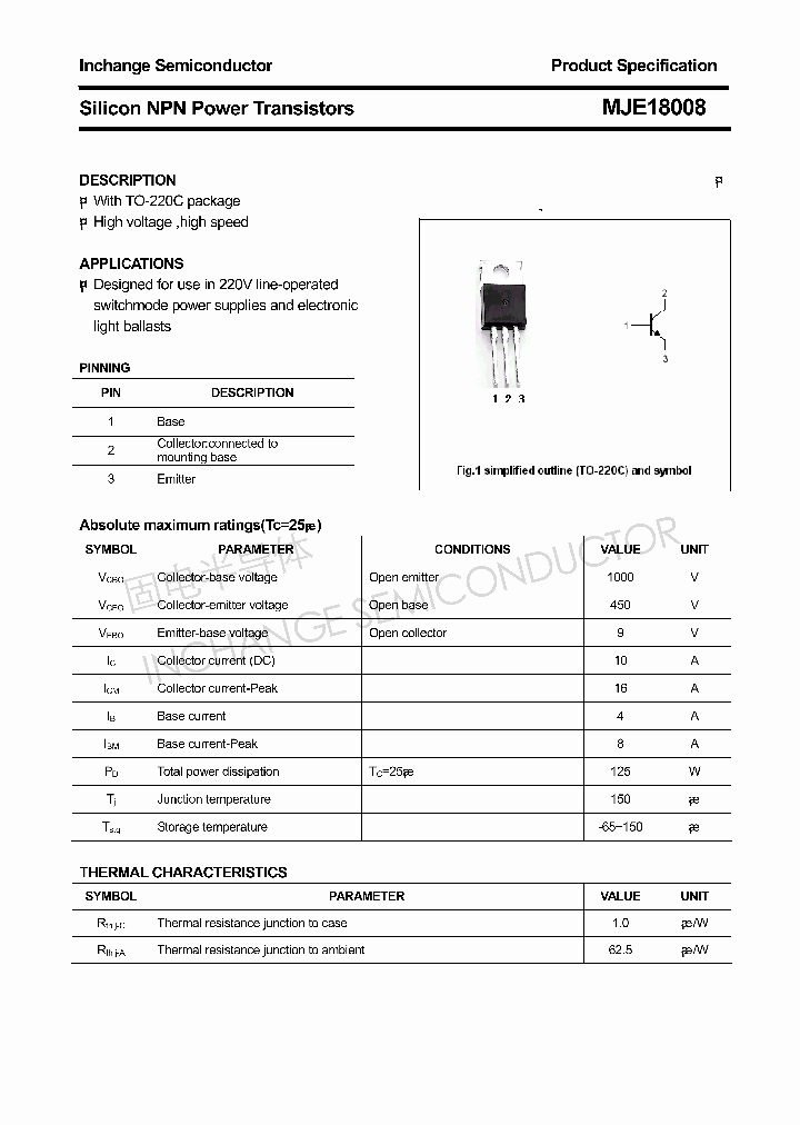 MJE18008_4335183.PDF Datasheet