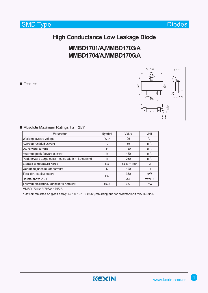 MMBD1701A_4288538.PDF Datasheet