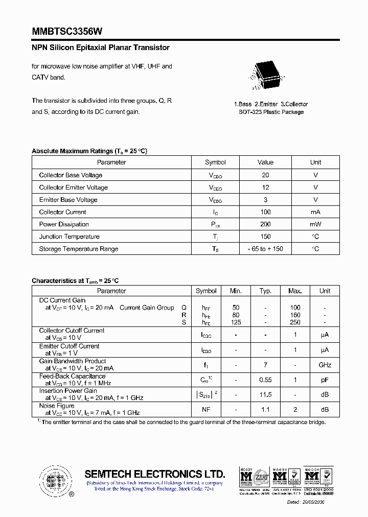 MMBTSC3356W_4609640.PDF Datasheet