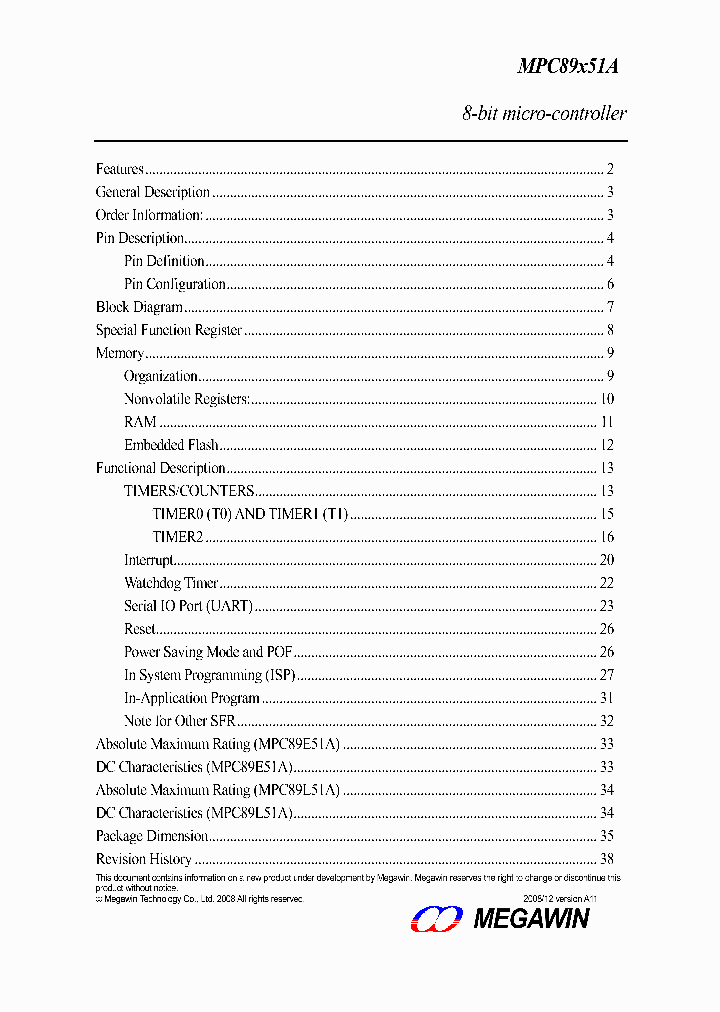 MPC89E51AE_4605794.PDF Datasheet